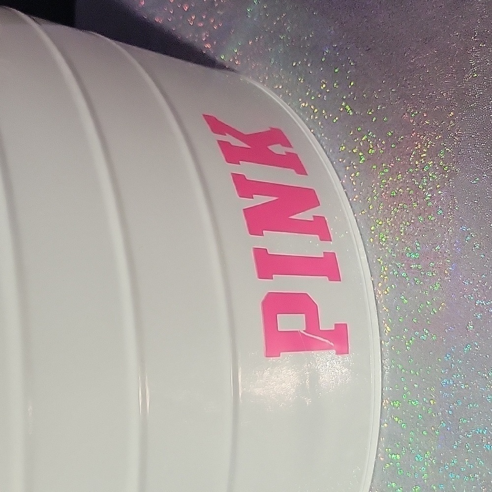 RARE Htf VS Pink Metal Bin Tote Tub Display/ Prop - Picture 2 of 12